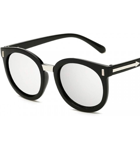 Goggle Sunglasses Hipster Dazzle Color Sunglasses Big Name Retro Shade Mirror Arrowhead Sun - CR18TMRNGQO $11.44