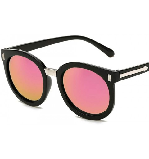 Goggle Sunglasses Hipster Dazzle Color Sunglasses Big Name Retro Shade Mirror Arrowhead Sun - CR18TMRNGQO $11.44