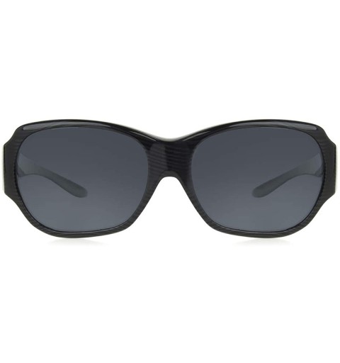 Square Women's Haven-santa Monica Square Fits Over Sunglasses - Charcoal - CB196EH9W9G $47.70