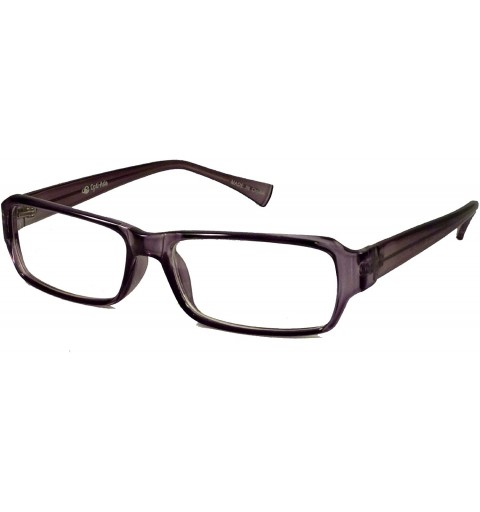 Rectangular Vintage Designer Style Frame Clear Lens Eye Glasses Rx GRAY - C511ICV6005 $12.37