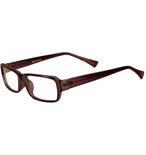 Rectangular Vintage Designer Style Frame Clear Lens Eye Glasses Rx GRAY - C511ICV6005 $12.37