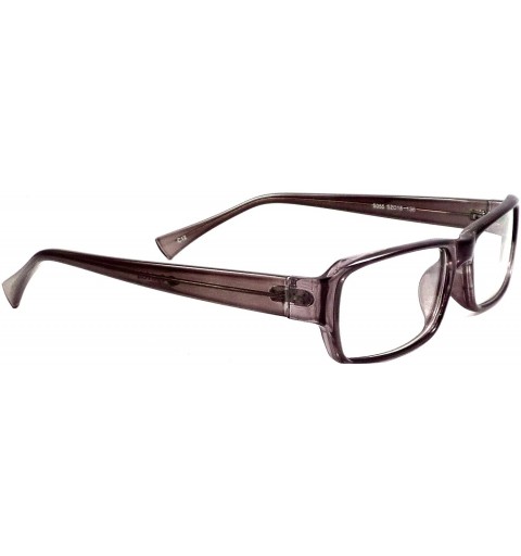 Rectangular Vintage Designer Style Frame Clear Lens Eye Glasses Rx GRAY - C511ICV6005 $12.37