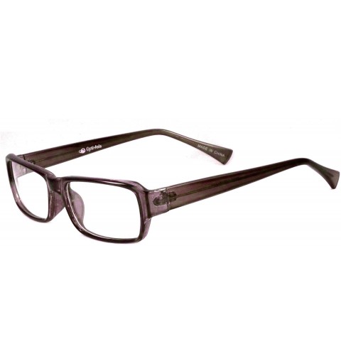 Rectangular Vintage Designer Style Frame Clear Lens Eye Glasses Rx GRAY - C511ICV6005 $12.37