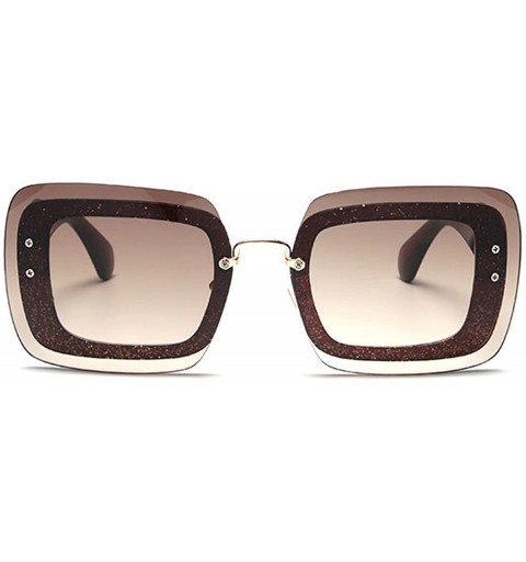 Sport Chic Oversized Square Sunglasses Sunnie for Women - B - CQ12NR1GRJO $16.62