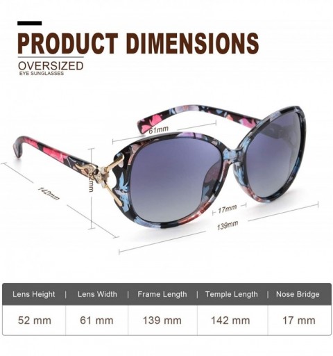 Oversized Classic Oversized Sunglasses for Women Polarized 100% UV400 Protection Lenses Ladies Fashion Retro HD Sun Glasses -...