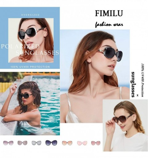 Oversized Classic Oversized Sunglasses for Women Polarized 100% UV400 Protection Lenses Ladies Fashion Retro HD Sun Glasses -...