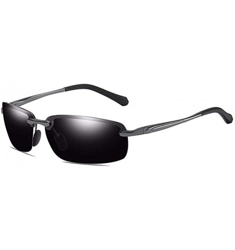 Sport Men's Aluminum Magnesium Polarizing Sunglasses Outdoor Sports Cycling Mirror Driving Sunglasses - B - CQ18QO3XX3U $69.87