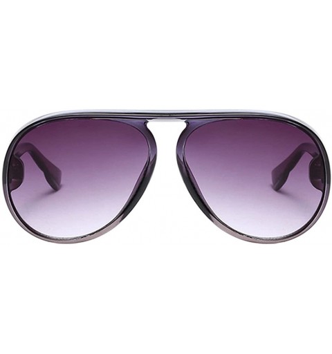 Oversized Womens Mens Oversized Cat Eye Sunglasses Outdoor Vintage Retro Shades - Gray Frame+gray Lens - CQ18E5G2547 $12.40