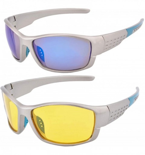 Sport Sports Polarized Sunglasses Night Vision Blue Ray Blockers Driving Glasses-S202 - C3-pc Lens+c3 Night Vision Lens - CV1...