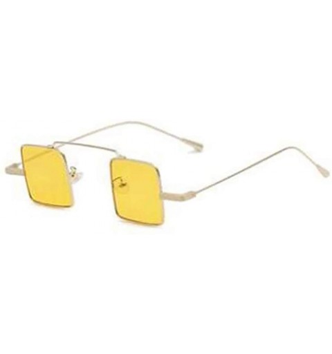 Square Glasses Sunglasses Korean Retro Square Box Street Beat Round face Small face Sunglasses (Color A) - A - C118ZG80RA5 $4...