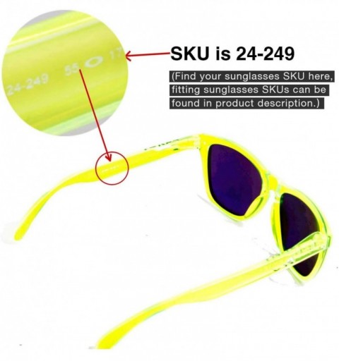 Sport Replacement Lenses Frogskins Sunglasses - 11 Options Available - Emerald Mirror Coated - Polarized - C9117FQPH0R $18.59