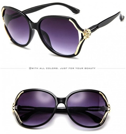 Rectangular Unisex Fashion Eyewear Unique Sunglasses Big Frame Vintage Glasses - Multicolor D - CT1970H2MH9 $7.87