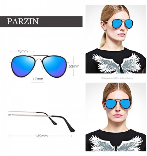 Aviator Trendy Aviator Sunglasses for Women - Men UV400 Protective Eyewear - Gradual Change Shades PZ3641 - CQ18L7KMHWZ $17.65