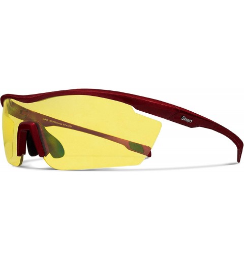 Sport Gamma Red Running Sunglasses with ZEISS P2140 Yellow Tri-flection Lenses - C718KN40CT0 $16.23