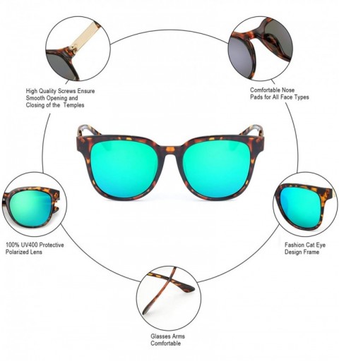 Sport Women's Stylish Retro Oversized Sunglasses-Polarized Mirrored Lens-UV400 Protection for Outdoor - CZ18WIC2507 $14.14