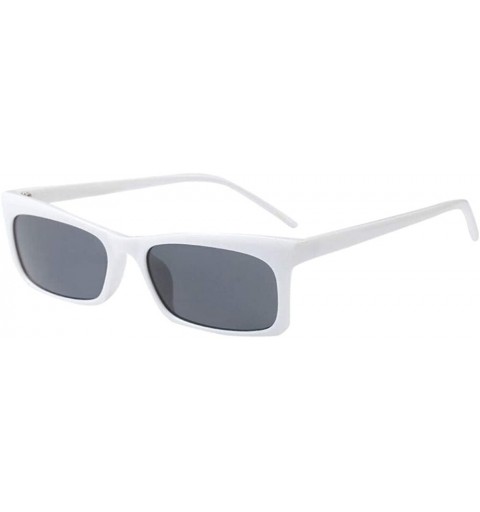 Sport Unisex Vintage Sunglasses Rapper Fashion Small Square Frame Sun Glasses Eyewear - B - C918TQY8N6Q $18.95
