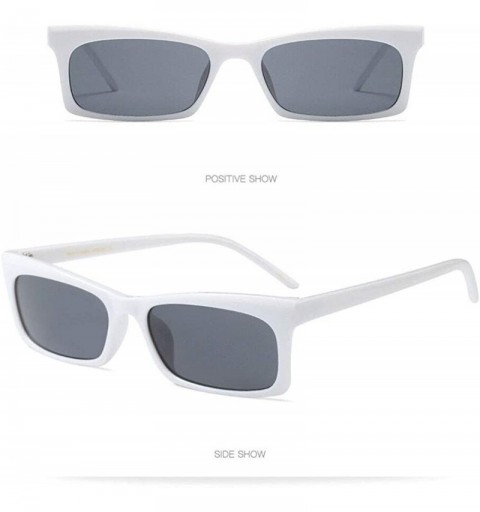 Sport Unisex Vintage Sunglasses Rapper Fashion Small Square Frame Sun Glasses Eyewear - B - C918TQY8N6Q $9.72
