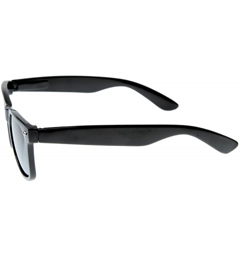 Wayfarer Standard Issue Iconic Retro Large Classic Horn Rimmed Style Sunglasses (Black) - CI116KLZOO7 $8.21
