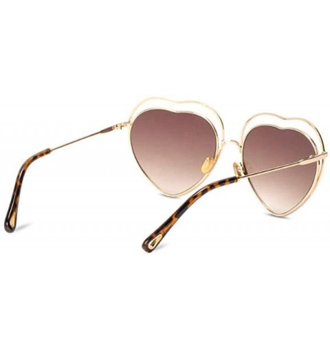 Aviator New sunglasses- fashion ladies 2019 sunglasses love heart sunglasses - B - C018SGTM54S $40.77