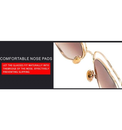 Aviator New sunglasses- fashion ladies 2019 sunglasses love heart sunglasses - B - C018SGTM54S $40.77