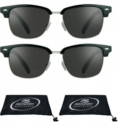 Round Classic Reading Sunglasses with Round Horn Rimmed Plastic Frame for Men & Women - Not Bifocal - CT18L9TK3IZ $23.53