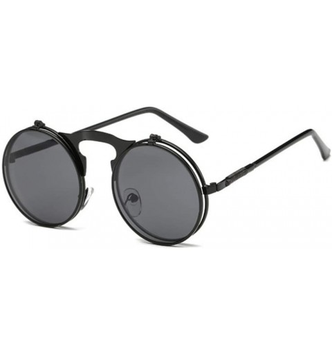 Round Vintage Sunglasses Women Round Metal Frames Sun Glasses Men Retro Eyewear UV400 - 2 - CH18QZ4SDT7 $25.06