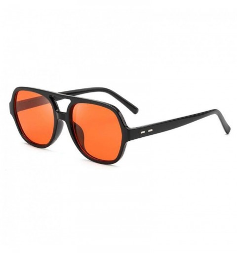 Sport Ocean proof UV proof sunglasses polygonal transparent - Black Frame Red Tablets - CI190OZI2C0 $18.76