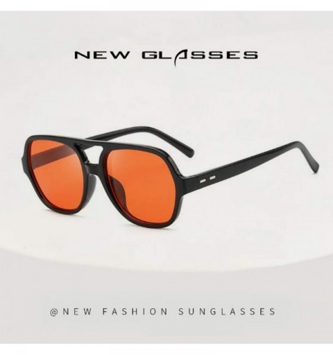 Sport Ocean proof UV proof sunglasses polygonal transparent - Black Frame Red Tablets - CI190OZI2C0 $10.03