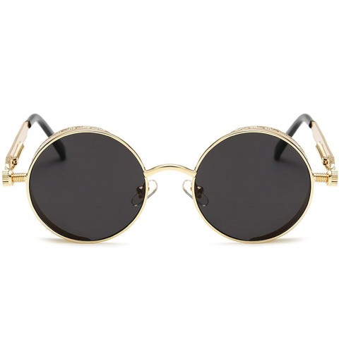 Rimless Steampunk Men Sunglasses Women Coating Mirror Sunglasses Round Sun glasses Retro Vintage - 4 - CE18D3RR4DM $26.27