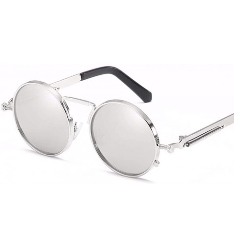 Aviator Polarized men's and women's sunglasses European and American retro round sunglasses sunglasses - H - CH18QC6YT5X $60.67
