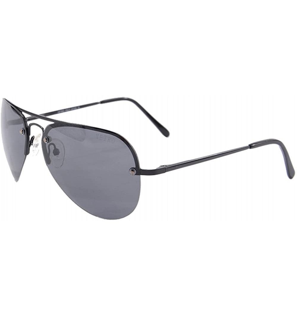 Aviator Men's Classic Glasses for Men Dark Lens Polarized UV400 Sunglasses-V154 - CF12D9B124B $9.51