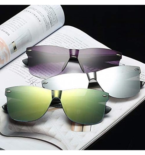 Rimless Sunglasses Women Retro Fashion Rimless Sun Glasses Women's Vintage Luxury Eyewear - C4 - CE18Y6HG2WK $26.41