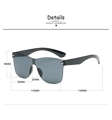 Rimless Sunglasses Women Retro Fashion Rimless Sun Glasses Women's Vintage Luxury Eyewear - C4 - CE18Y6HG2WK $26.41