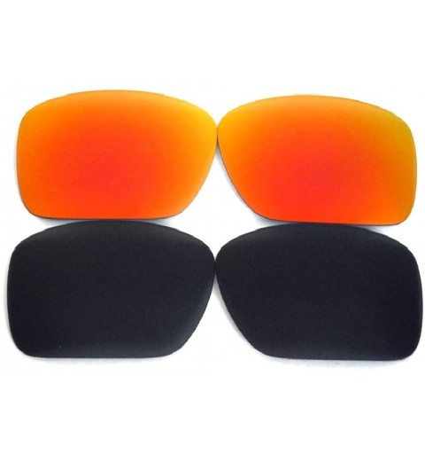 Sport Replacement Lenses For Oakley Oil Drum Sunglasses Black/Red Polarized - Black/Red - CX180S6U7YU $35.50