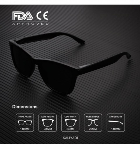 Wayfarer Unisex Polarized Retro Classic Trendy Stylish Sunglasses for Men Women Driving Sun glasses 100% UV Blocking - C318YD...