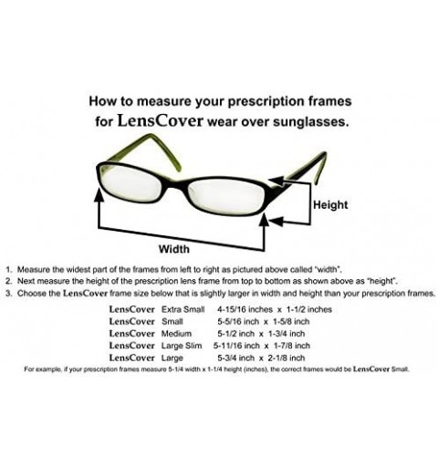 Wrap Sunglasses Wear Over Prescription Glasses- Size Medium- Polarized - Brown - CA1172SVLDF $11.91
