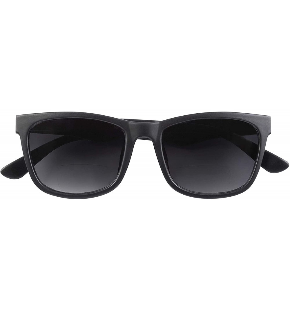 Round Unisex Bifocal Reading Sunglasses 0.0-3.0 - Black - C718QMUKHMC $45.50
