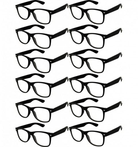 Sport Women's Men's Sunglasses Retro Clear Lens - Retro_clear_12_p_black - C818733RDYC $55.84