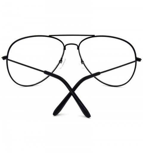 Round Aviation Gold Frame Sunglasses Classic Eyeglasses Transparent Clear Lens Optical Women Men Glasses Pilot - CQ199COH3AU ...