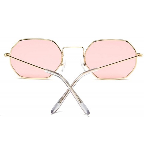 Goggle 2019 Square Sunglasses Women Retro Fashion Rose Gold Sun Glasses Female Transparent Ladies - Black Grey - CY199CLWHSD ...