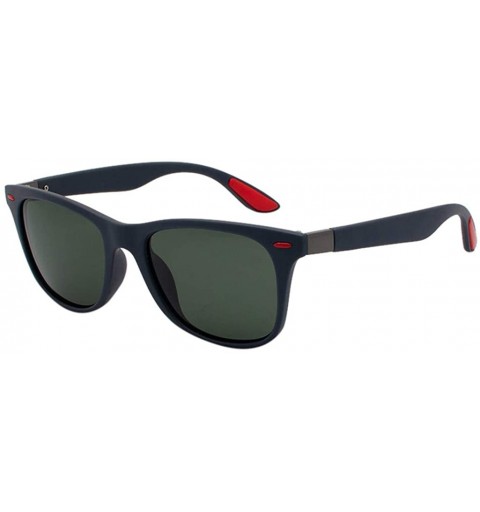 Rectangular Polarized Rectangular Sunglasses Lightweight Composite Frame Composite-UV400 Lens Glasses for Men and Women - CF1...