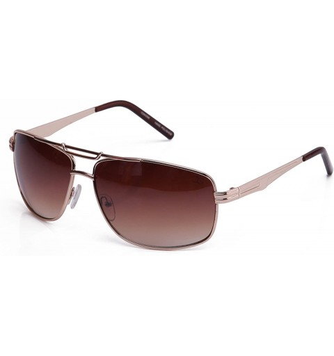 Aviator Frame Unisex Sunglasses - Gold - CB11OQFQGHN $11.48