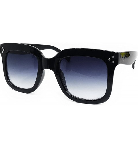 Sport 7222 Premium Oversize XXL Women Men Mirror Brand Style Fashion Sunglasses - Ombre Black - CB18DSWLZM2 $12.81