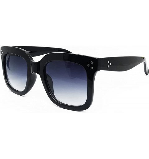 Sport 7222 Premium Oversize XXL Women Men Mirror Brand Style Fashion Sunglasses - Ombre Black - CB18DSWLZM2 $12.81