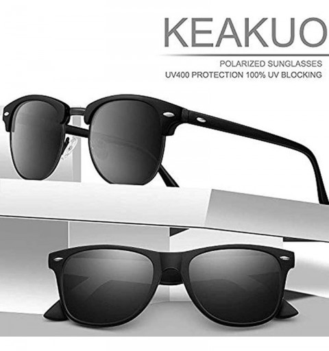 Rectangular Polarized Sunglasses Advanced Composite Protection - 2-brown+silver Grey - CJ197T4W383 $30.47