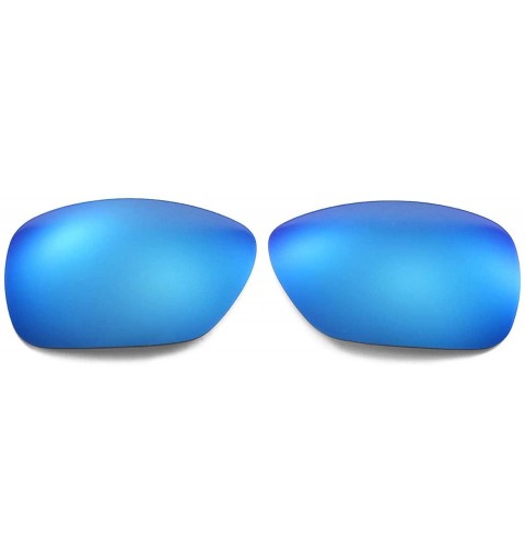 Shield Replacement Lenses for Oakley Inmate Sunglasses - 9 Options Available - Ice Blue Coated - Polarized - C81191A9CS7 $23.21