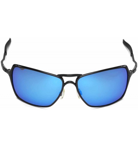 Shield Replacement Lenses for Oakley Inmate Sunglasses - 9 Options Available - Ice Blue Coated - Polarized - C81191A9CS7 $23.21