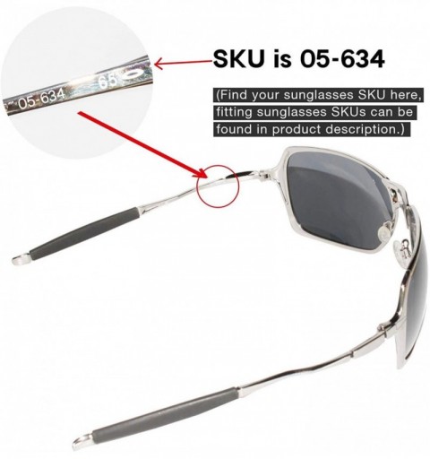 Shield Replacement Lenses for Oakley Inmate Sunglasses - 9 Options Available - Ice Blue Coated - Polarized - C81191A9CS7 $23.21