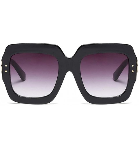 Square Square Women Fashion Oversized Sunglasses - CM194HZKLEX $16.60