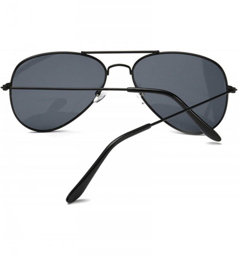 Oval Aviation Sunglasses Women Brand Designer Mirror Retro Sun Glasses Pilot Vintage Female - Gold Green - C8198A2AD2H $36.70